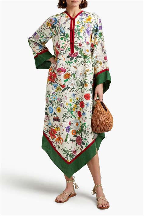 gucci print kaftan|Gucci kaftan dress.